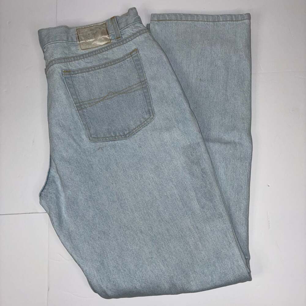 Vintage Bugle Boy Men Jeans Light Wash Denim Pants 38W x 32L